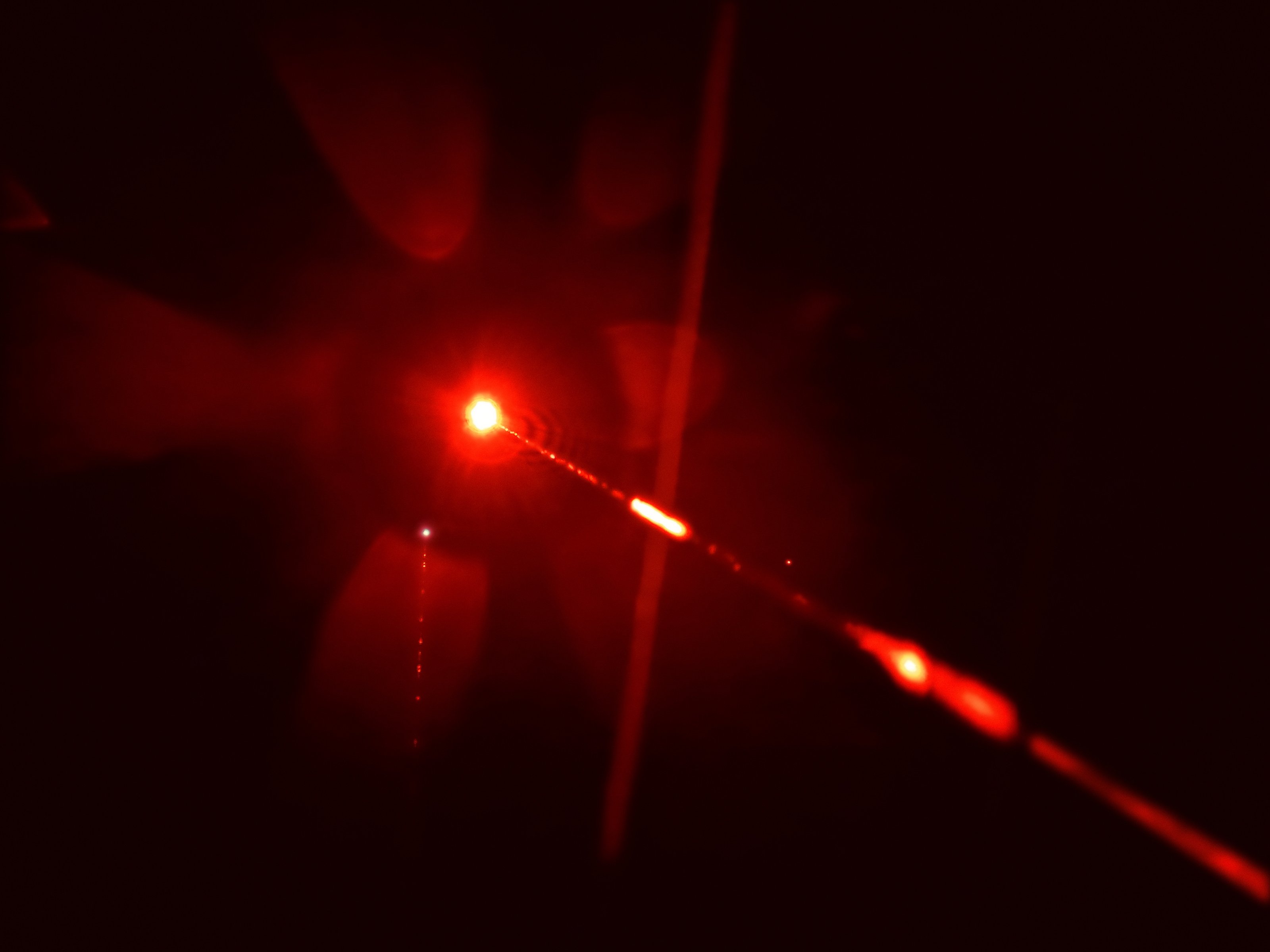 red laser beam